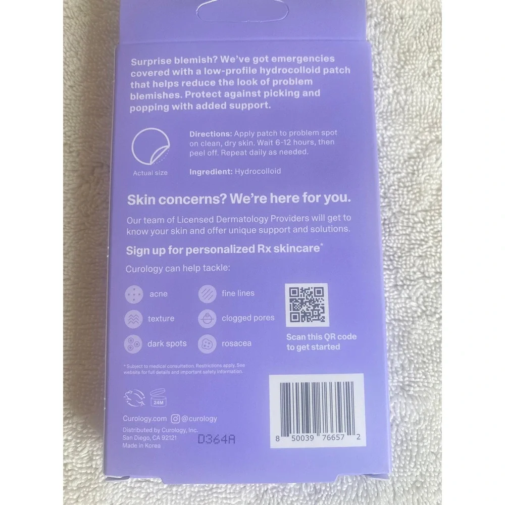 Curology Emergency Spot Patch 80 Count Total Set of 2 Hydrocolloid Acne Patches